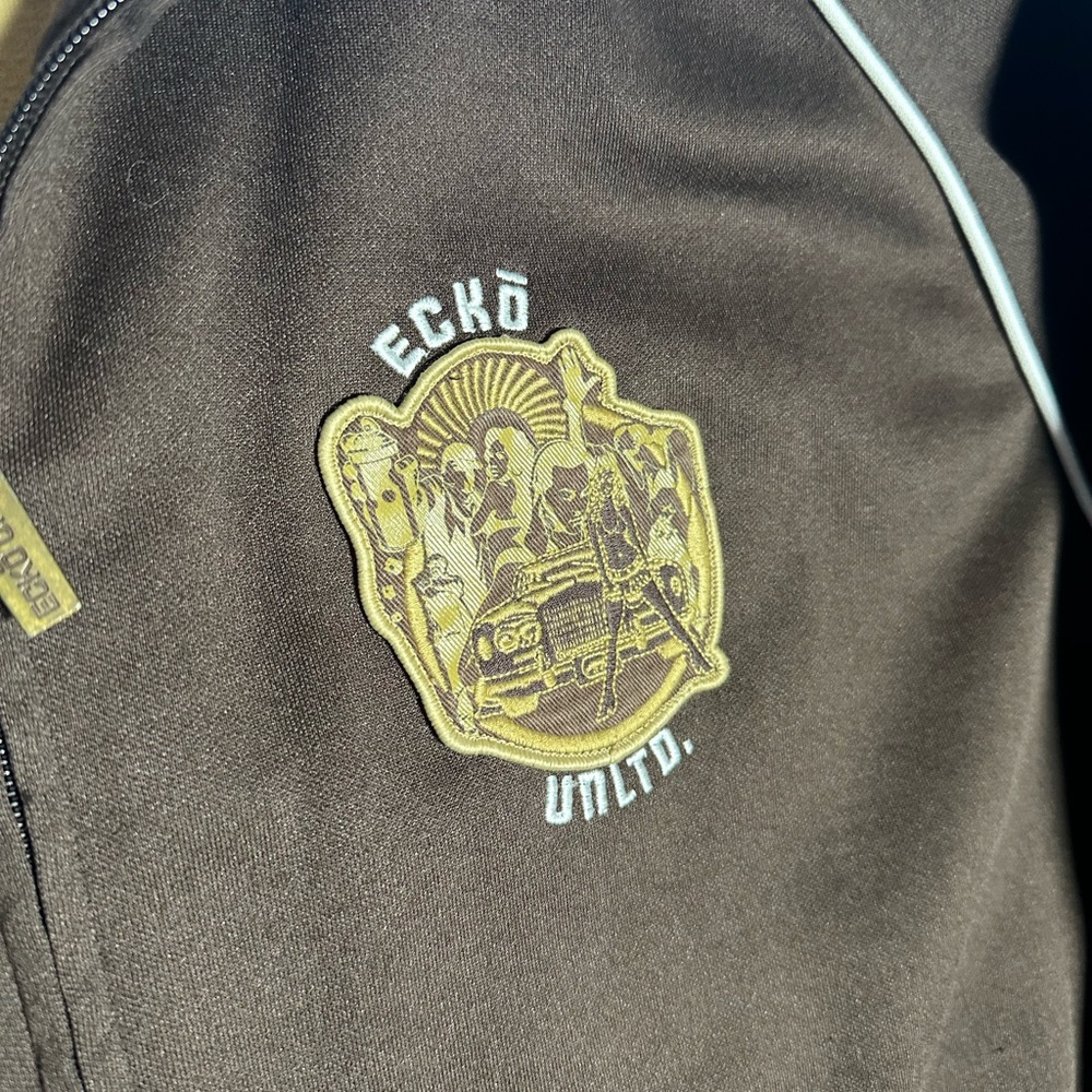 **SOLD**Y2K Ecko Unltd Graphic Track Jacket & Baggy Jeans Set Mens 34 Streetwear - Picture 6 of 15